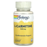 L-Carnitina 500mg Solaray, 30 cápsulas vegetales, Secom