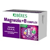 Magnesio + complejo B, 50 comprimidos recubiertos con película, Beres Pharmaceuticals Co