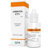 Ambroxol 0,75% solución gotas orales, 20 ml, Tis Pharmaceutical