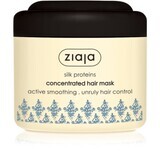 Mascarilla para cabello rebelde y grueso con proteínas de seda y provitamina B5, 200 ml, Ziaja