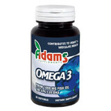 Omega 3 1000mg con Vitamina E, 30 cápsulas, Adams Vision