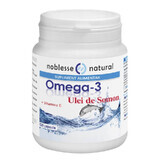 Huile de saumon oméga 3 et vitamine E, 120 capsules, Noblesse