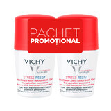 Vichy Stress-Resist 72h Desodorante Intensivo Roll-On, 50 ml + 50 ml