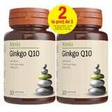 Ginkgo Q10 pack, 30 comprimidos, Alevia (1+1)