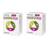 Envase Glucofer Plus, 30 + 30 cápsulas, Parapharm