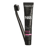 Dentifrice Black is White, 90 ml + brosse à dents, Curaprox