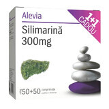 Silimarina 300 mg envase, 50+50 comprimidos, Alevia