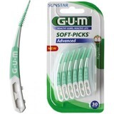 Perii interdentare Soft-Picks Advanced, 30 bucăți, Sunstar Gum