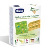 Parches coloreados y perfumados con hierba limón y aceite de eucalipto 3 años+, 12 piezas, Chicco Natural