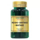 Premium Reishi Shitake Maitake, 30 cápsulas, Cosmopharm