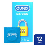 Prezervative Extra Safe, 12 bucati, Durex