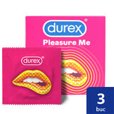 Preservativo Pleasure Me, 3 piezas, Durex