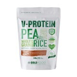 V-Protein Cacahuete Proteína Vegetal en Polvo, 240 g, Gold Nutrition