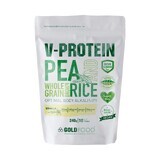 Pudra Proteica Vegetala V-Protein Vanilie, 240 g, Gold Nutrition