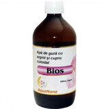 Apa de gura cu argint si cupru coloidal AquaNano Bios, 500 ml, Sc Aghoras Invent