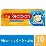 Redoxon Triple Action Vitamines C & D & Zinc pour le système immunitaire, 10 comprimés, Bayer