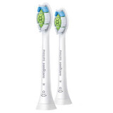 Recambios para cepillos dentales eléctricos W2 Optimal White, 2 unidades, HX6062/10, Philips Sonicare