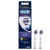 Recambios de cepillo de dientes eléctrico 3d blanco, 2 uds, Oral B