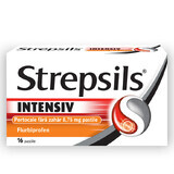 Strepsils Intensive Sin Azúcar Sabor Naranja, 16 comprimidos, Reckitt Benckiser Healthcare