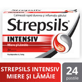 Strepsils Intensive Miel et Citron, 24 comprimés, Reckitt Benckiser Healthcare