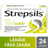 Strepsils Lemon sans sucre, 24 comprimés, Reckitt Benckiser Healthcare
