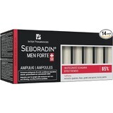 Tratamiento para hombres contra la caída y el debilitamiento del cabello Seboradin Men Forte, 14 ampollas x 5,5 ml, Lara