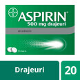 Aspirina 500 mg, 20 comprimidos, Bayer