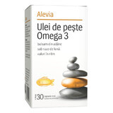 Huile de poisson oméga 3, 30 capsules, Alevia