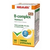 Complejo B + Vitamina C con sabor a fruta, 30 comprimidos, Walmark