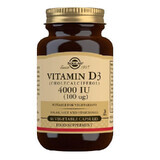 Vitamina D3 4000 UI, 60 cápsulas, Solgar