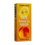 Vitamina C 100 mg al gusto di pesca per bambini, 30 compresse, Adya