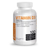 Vitamin D3 1000 IU, 100 capsules, Bronson Laboratories