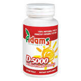 Vitamina D-5000, 30 cápsulas, Adams Vision