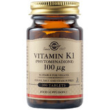 Vitamina K1 100 mcg, 100 comprimido, Solgar