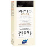 Tinte permanente tono 3 Castaño Oscuro, 50 ml, Phyto