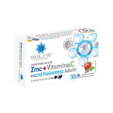 Zinc con Vitamina C y Ácido Hialurónico, 30 comprimidos chupables, Helcor