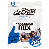 Caramels mous sans sucre ni gluten au café ou au caramel Caribbean Mix, 90 g, Debron