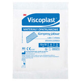 Viscoplast, gasas estériles, 17 hilos, 8 capas, 10 cm x 10 cm, 3 unidades