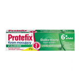 Protefix, crema fijadora para dentaduras postizas, con aloe vera, extra-fuerte, 6 x efecto, 47 g