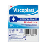 Viscoplast Waterproof, tiritas microperforadas, 72 mm x 25 mm, 100 unidades