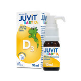 Juvit Baby D3, vitamina D3 200 UI para lactantes a partir del primer día, gotas, 10 ml