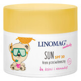 Linomag Emolients Sun, protector solar para bebés y niños desde el primer día, FPS 30, 50 ml