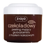 Ziaja Masło Kakaowe, exfoliante de chocolate, grano grueso, 200 ml