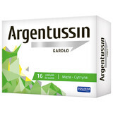 Argentussin Throat, cu aromă de mentă și lămâie, 16 pastiluțe