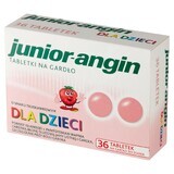 Junior-angin, para niños a partir de 4 años, sabor fresa, 36 pastillas