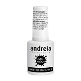 Top Coat 2 en 1 base para esmalte de gel, 10,5 ml, Andreia