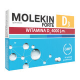 Molekin D3 Forte, vitamina D3 4000 UI, 60 comprimidos