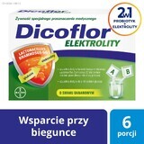 Dicoflor Elektrolity, para niños y adultos, sabor plátano, 12 sobres