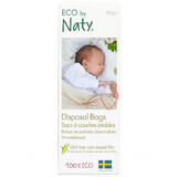 Eco By Naty, biodegradable diaper bags, 50 pieces