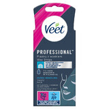 Veet Easy-Gel, parches de cera de precisión para la depilación facial, piel sensible, 20 unidades